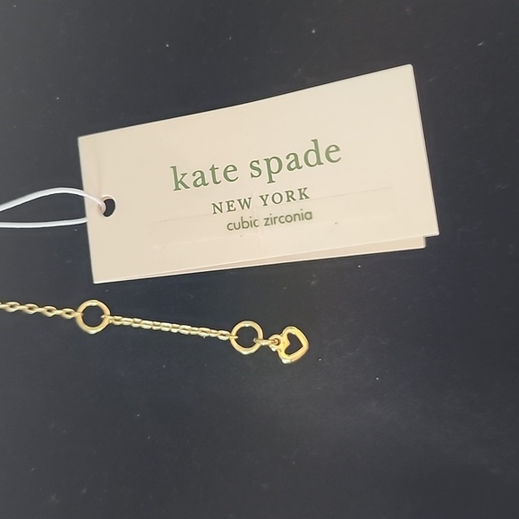 Kate‎ Spade Gold Script "Qui" Necklace - Picture 4 of 4